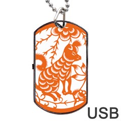 Chinese Zodiac Dog Dog Tag Usb Flash (two Sides) by Sapixe