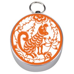 Chinese Zodiac Dog Silver Compasses by Sapixe