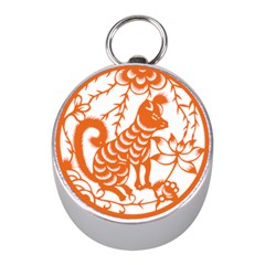 Chinese Zodiac Dog Mini Silver Compasses by Sapixe