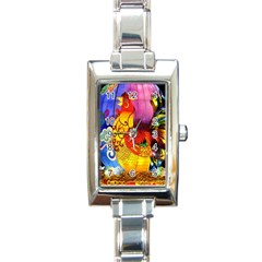 Chinese Zodiac Signs Rectangle Italian Charm Watch by Sapixe