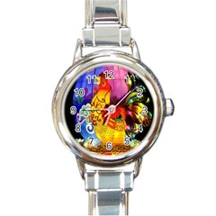 Chinese Zodiac Signs Round Italian Charm Watch by Sapixe