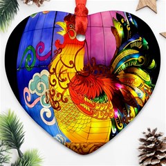 Chinese Zodiac Signs Heart Ornament (two Sides) by Sapixe