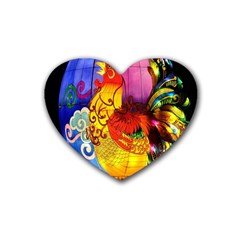 Chinese Zodiac Signs Heart Coaster (4 Pack)  by Sapixe