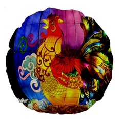 Chinese Zodiac Signs Large 18  Premium Round Cushions by Sapixe