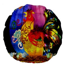 Chinese Zodiac Signs Large 18  Premium Flano Round Cushions by Sapixe