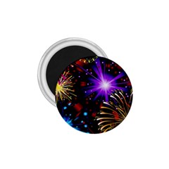 Celebration Fireworks In Red Blue Yellow And Green Color 1 75  Magnets by Sapixe