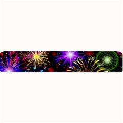 Celebration Fireworks In Red Blue Yellow And Green Color Small Bar Mats by Sapixe