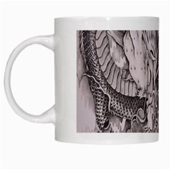 Chinese Dragon Tattoo White Mugs by Sapixe