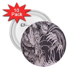 Chinese Dragon Tattoo 2.25  Buttons (10 pack)  Front