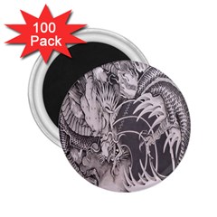 Chinese Dragon Tattoo 2 25  Magnets (100 Pack)  by Sapixe