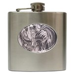 Chinese Dragon Tattoo Hip Flask (6 oz) Front