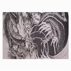 Chinese Dragon Tattoo Large Glasses Cloth by Sapixe