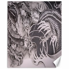 Chinese Dragon Tattoo Canvas 11  X 14   by Sapixe