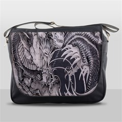 Chinese Dragon Tattoo Messenger Bags by Sapixe