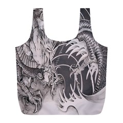 Chinese Dragon Tattoo Full Print Recycle Bags (l)  by Sapixe