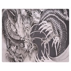 Chinese Dragon Tattoo Double Sided Flano Blanket (medium)  by Sapixe