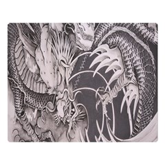 Chinese Dragon Tattoo Double Sided Flano Blanket (large)  by Sapixe