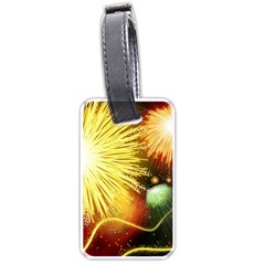 Celebration Colorful Fireworks Beautiful Luggage Tags (one Side)  by Sapixe