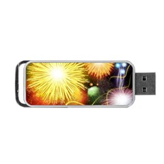 Celebration Colorful Fireworks Beautiful Portable Usb Flash (two Sides) by Sapixe