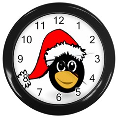 Christmas Animal Clip Art Wall Clocks (black) by Sapixe