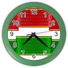 Christmas Banners Clipart Color Wall Clocks by Sapixe