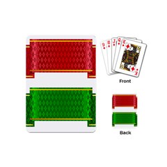 Christmas Banners Clipart Playing Cards (mini)  by Sapixe