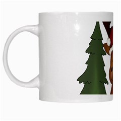 Christmas Moose White Mugs by Sapixe