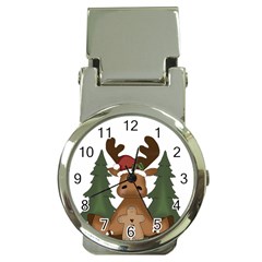 Christmas Moose Money Clip Watches by Sapixe