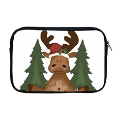 Christmas Moose Apple Macbook Pro 17  Zipper Case by Sapixe