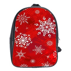 Christmas Pattern School Bag (large) by Sapixe