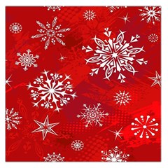 Christmas Pattern Large Satin Scarf (square) by Sapixe