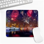 Christmas Night In Dubai Holidays City Skyscrapers At Night The Sky Fireworks Uae Large Mousepads Front