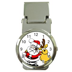 Christmas Santa Claus Money Clip Watches by Sapixe