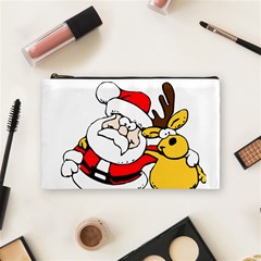 Christmas Santa Claus Cosmetic Bag (medium)  by Sapixe