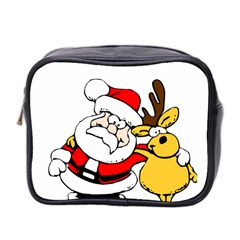 Christmas Santa Claus Mini Toiletries Bag 2-side by Sapixe