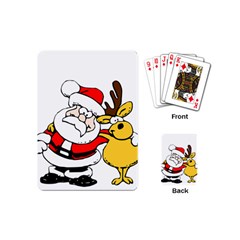 Christmas Santa Claus Playing Cards (mini)  by Sapixe