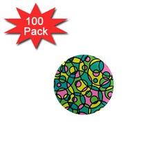 Circle Background Background Texture 1  Mini Magnets (100 Pack) 