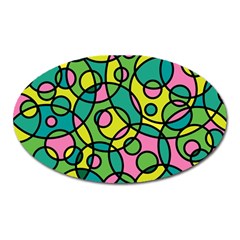 Circle Background Background Texture Oval Magnet by Sapixe