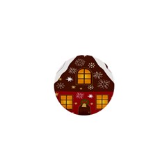 Christmas House Clipart 1  Mini Buttons by Sapixe