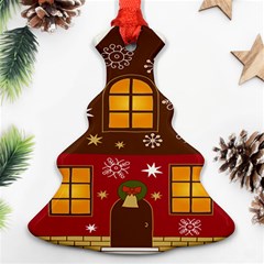 Christmas House Clipart Ornament (christmas Tree)  by Sapixe