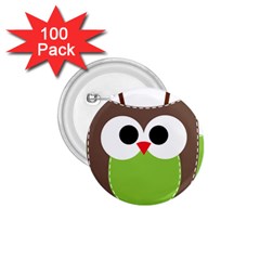 Clip Art Animals Owl 1 75  Buttons (100 Pack)  by Sapixe