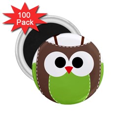 Clip Art Animals Owl 2 25  Magnets (100 Pack)  by Sapixe