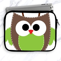 Clip Art Animals Owl Apple Ipad 2/3/4 Zipper Cases by Sapixe