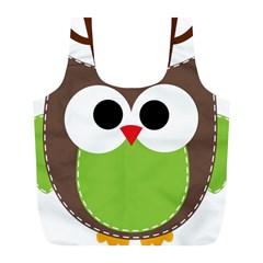 Clip Art Animals Owl Full Print Recycle Bags (l)  by Sapixe