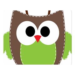 Clip Art Animals Owl Double Sided Flano Blanket (large)  by Sapixe