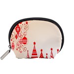 Christmas Clipart Wallpaper Accessory Pouches (Small)  Front