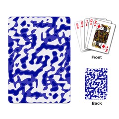 Bright Abstract Camo Pattern Playing Card by dflcprints