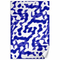 Bright Abstract Camo Pattern Canvas 24  X 36  by dflcprints