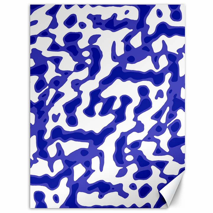 Bright Abstract Camo Pattern Canvas 36  x 48  