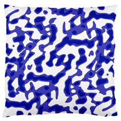 Bright Abstract Camo Pattern Large Cushion Case (one Side) by dflcprints